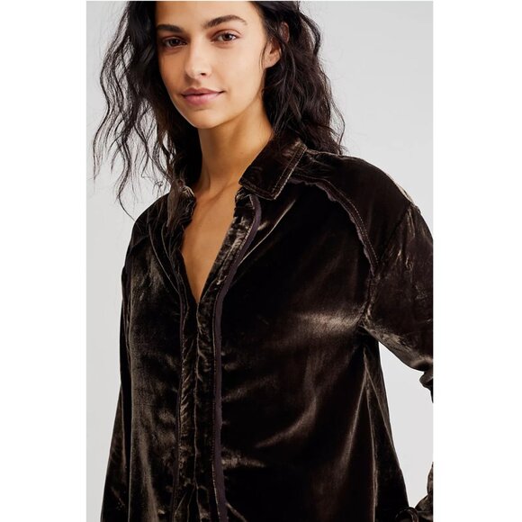 We the Free Marianne Velvet Top - Picture 6 of 16